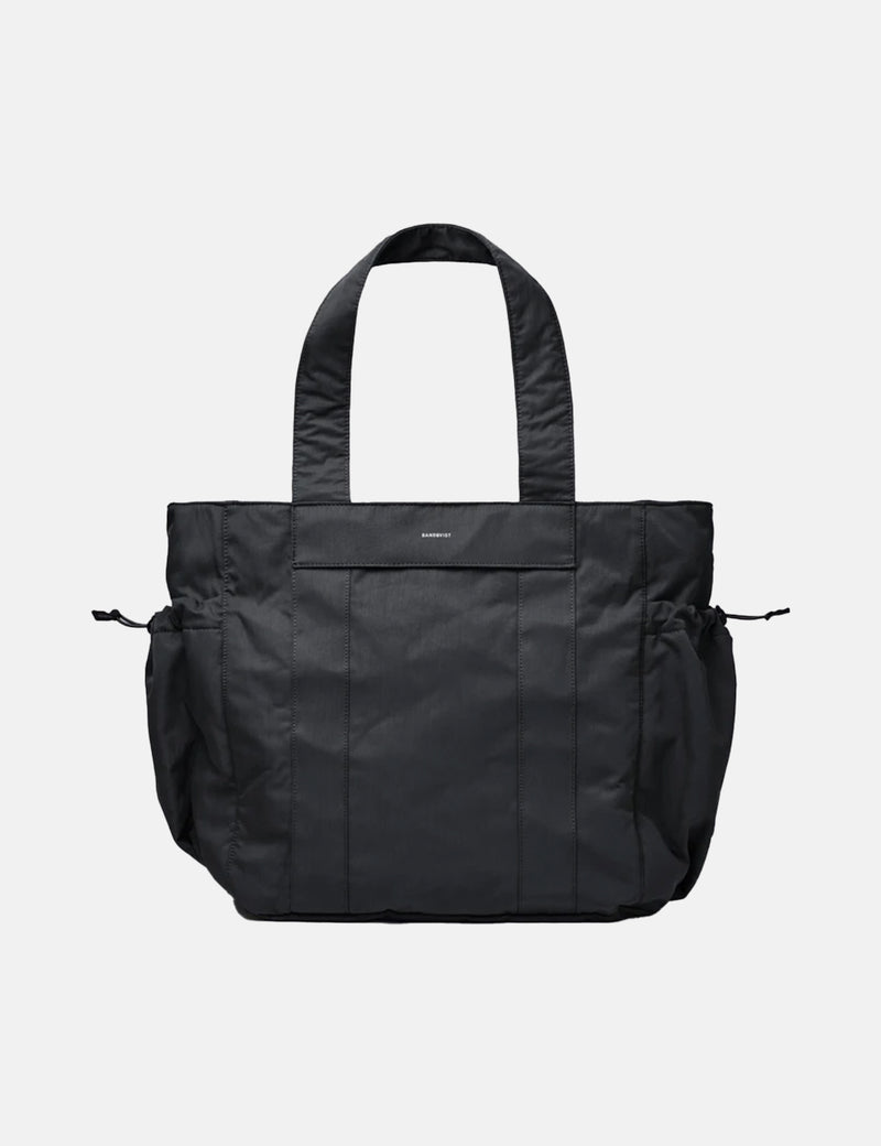 Sac fourre-tout Sandqvist Sigrid (nylon froissé) - Noir