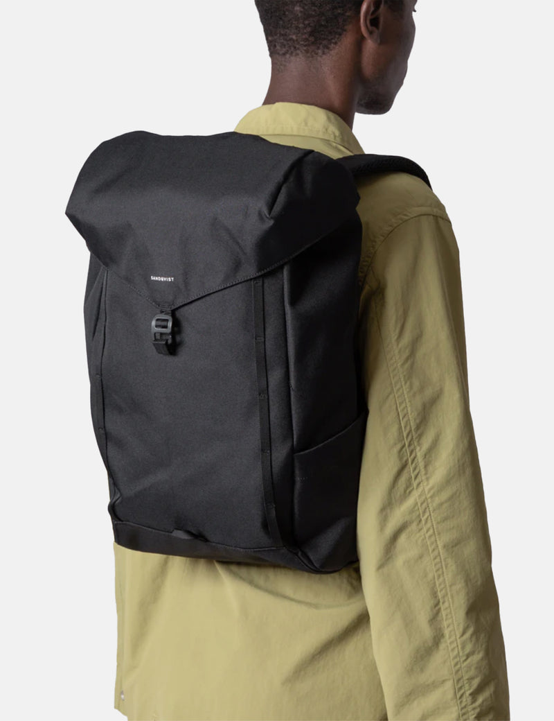 Sandqvist Walter Backpack (Recycled Poly) - Black