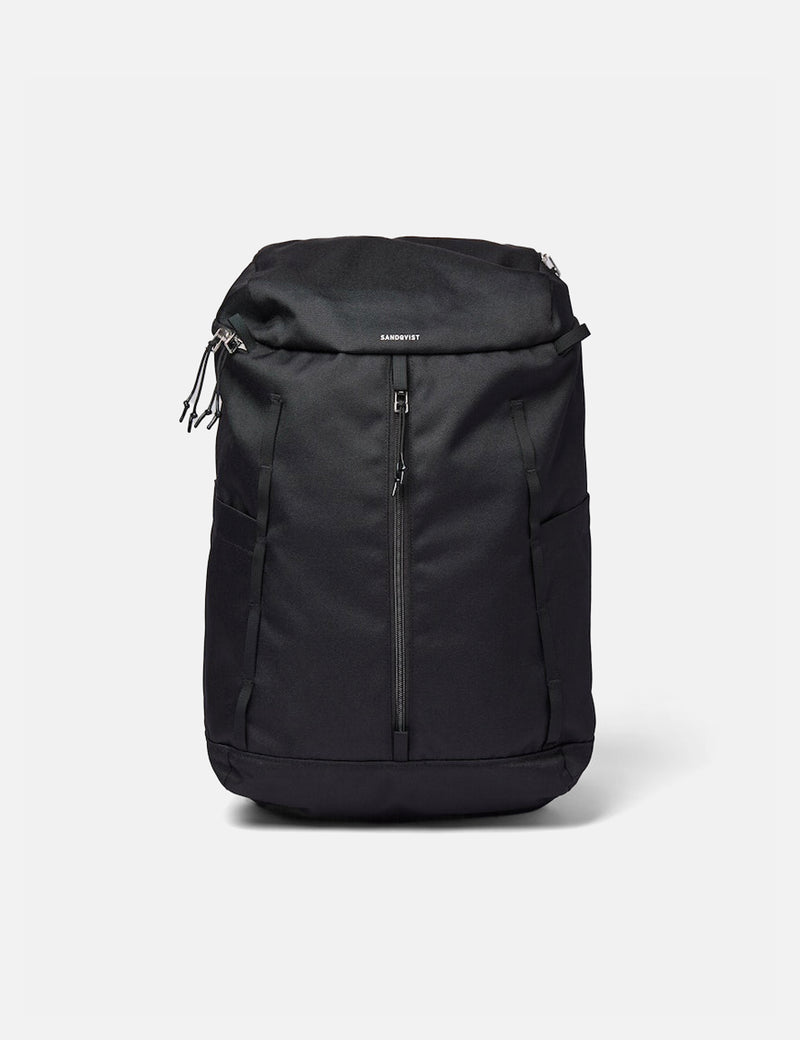 Sandqvist Sune Backpack (Recycled Poly) - Black/Black