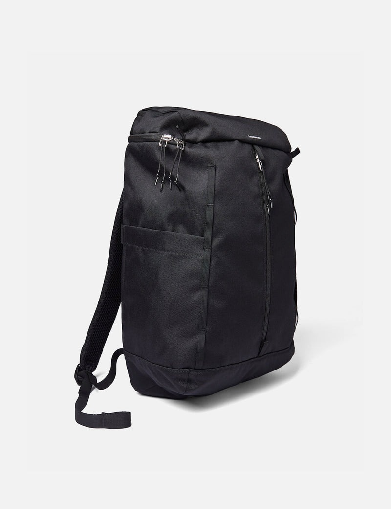 Sandqvist Sune Backpack (Recycled Poly) - Black/Black