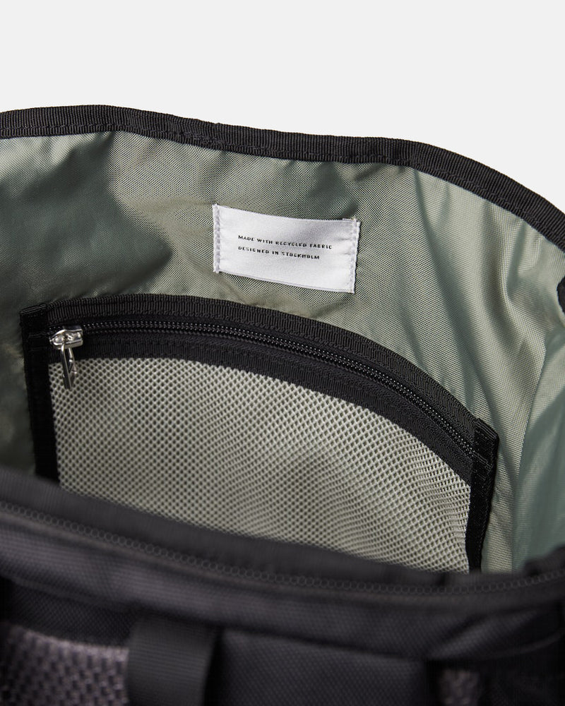 Sandqvist Sune Backpack (Recycled Poly) - Black/Black