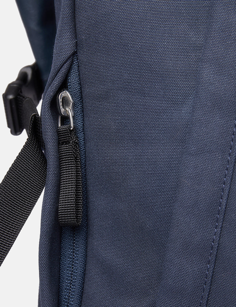 Sandqvist Alfred Rolltop Backpack (Polycotton) - Navy Blue