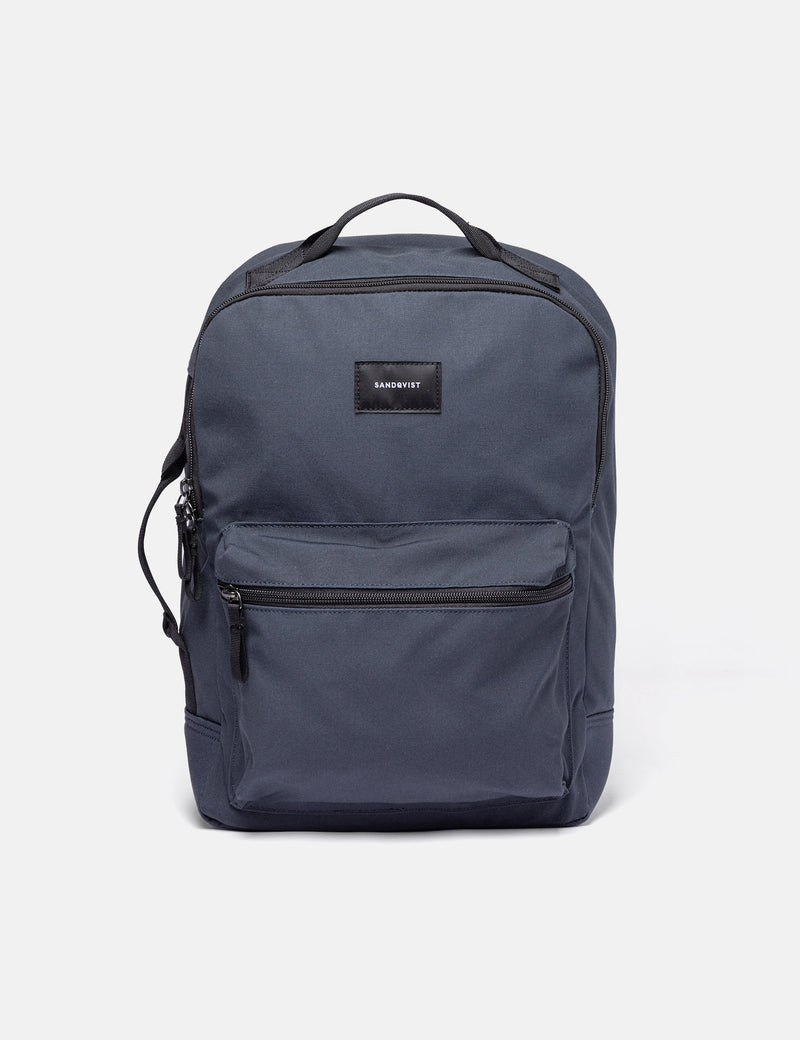Sandqvist August Backpack - Navy Blue/Black