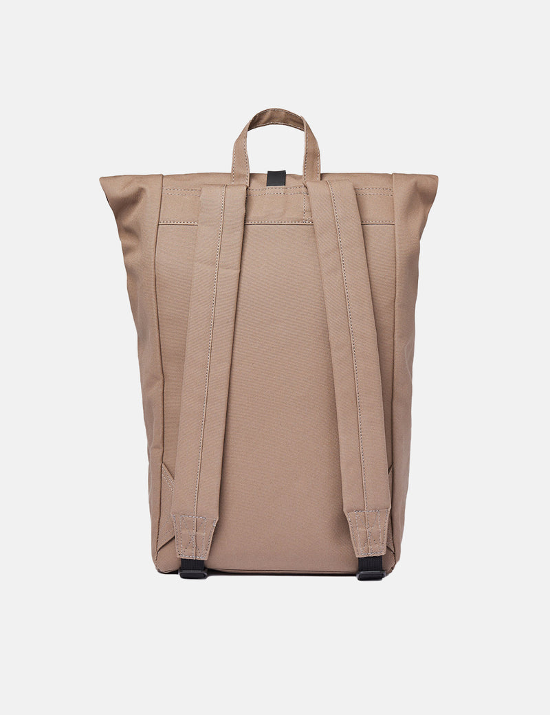 Sandqvist Dante Rolltop Backpack (Polycotton)  - Fossil/Black