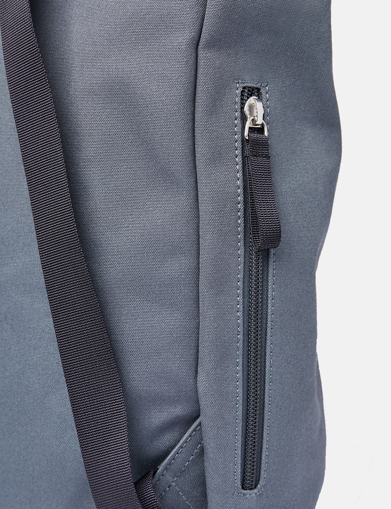 Sandqvist Kaj Rolltop Backpack (Organic/Recycled)  - Dark Slate/Navy Blue