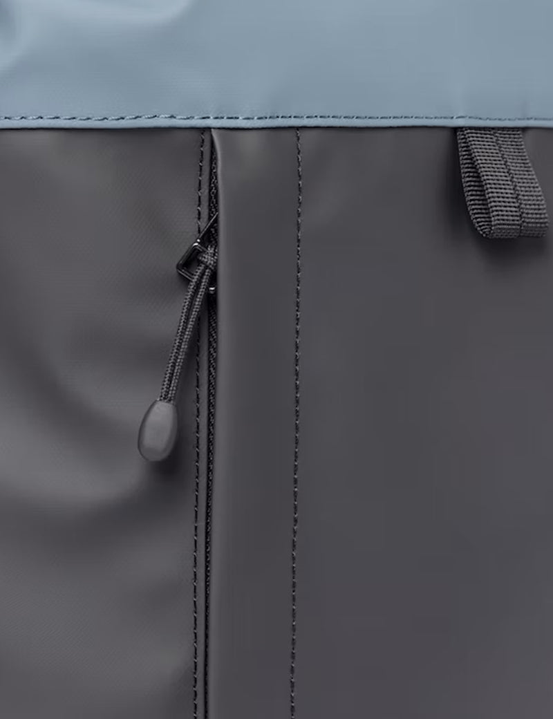 Sandqvist Konrad Rolltop Backpack (Recycled Poly) - Multi Black/Steel Blue