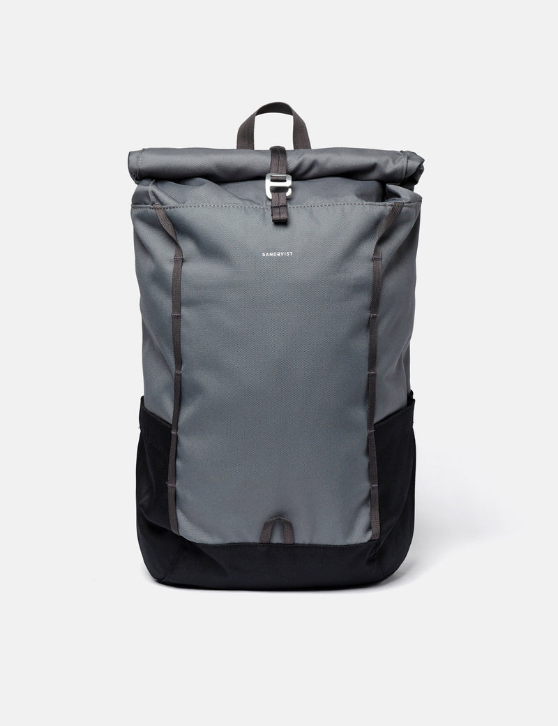 Sandqvist Arvid Rolltop Backpack (Recycled Poly)  - Multi Dark Grey
