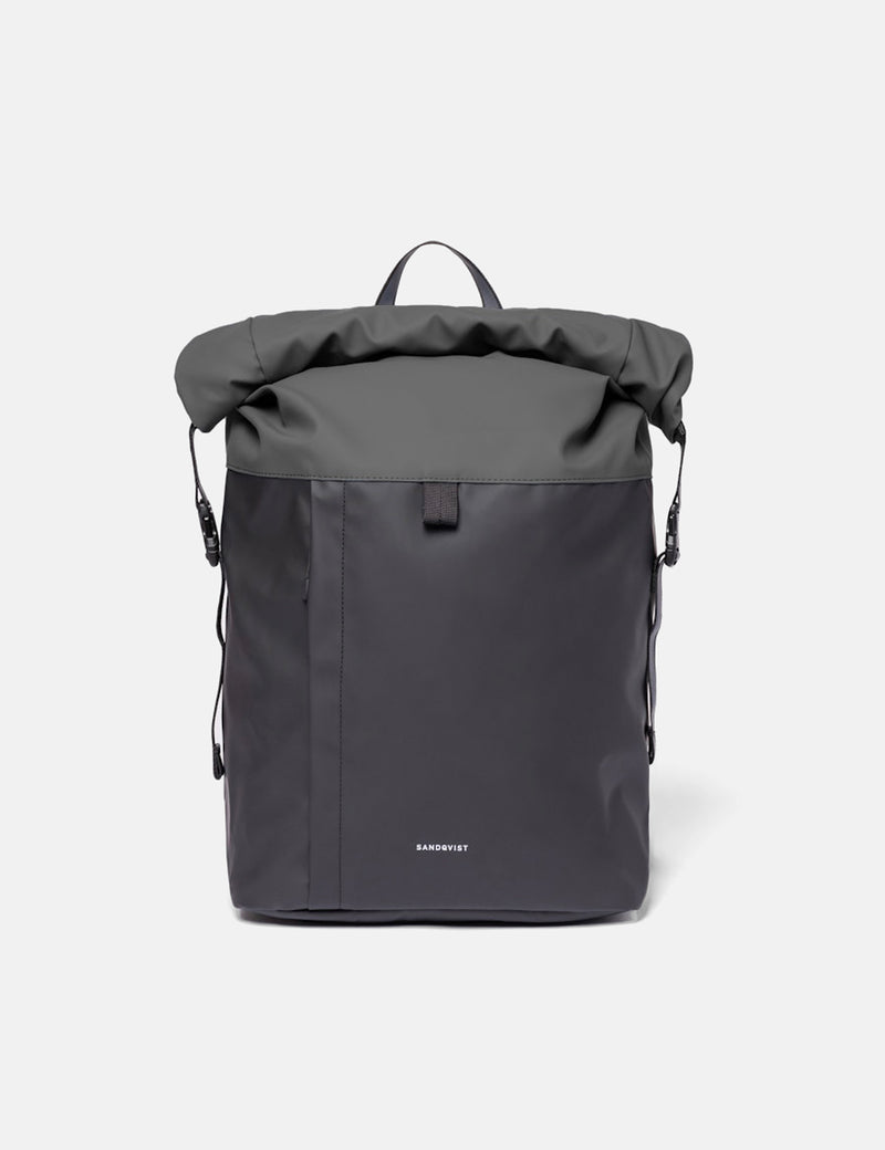 Sandqvist Konrad Rolltop Backpack - Multi Dark Grey