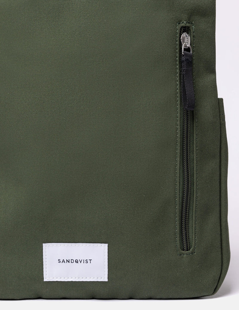 Sandqvist Knut Tote Backpack (Polycotton) - Dawn Green