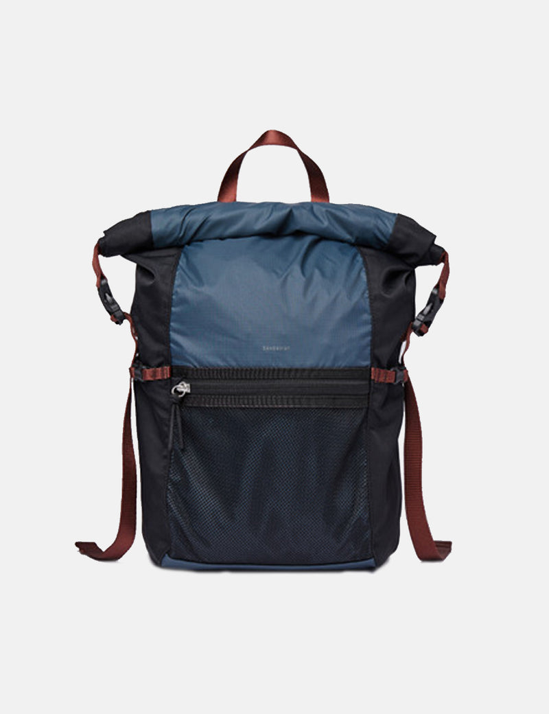 Sandqvist Noa Backpack - Multi Steel Blue/Black