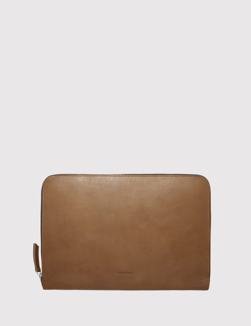Étui pour Ordinateur Portable Sandqvist Gerd 13"(Cuir) - Brun Cognac