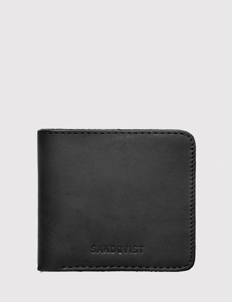 Sandqvist Bill Bi-Fold Wallet (Leather) - Black
