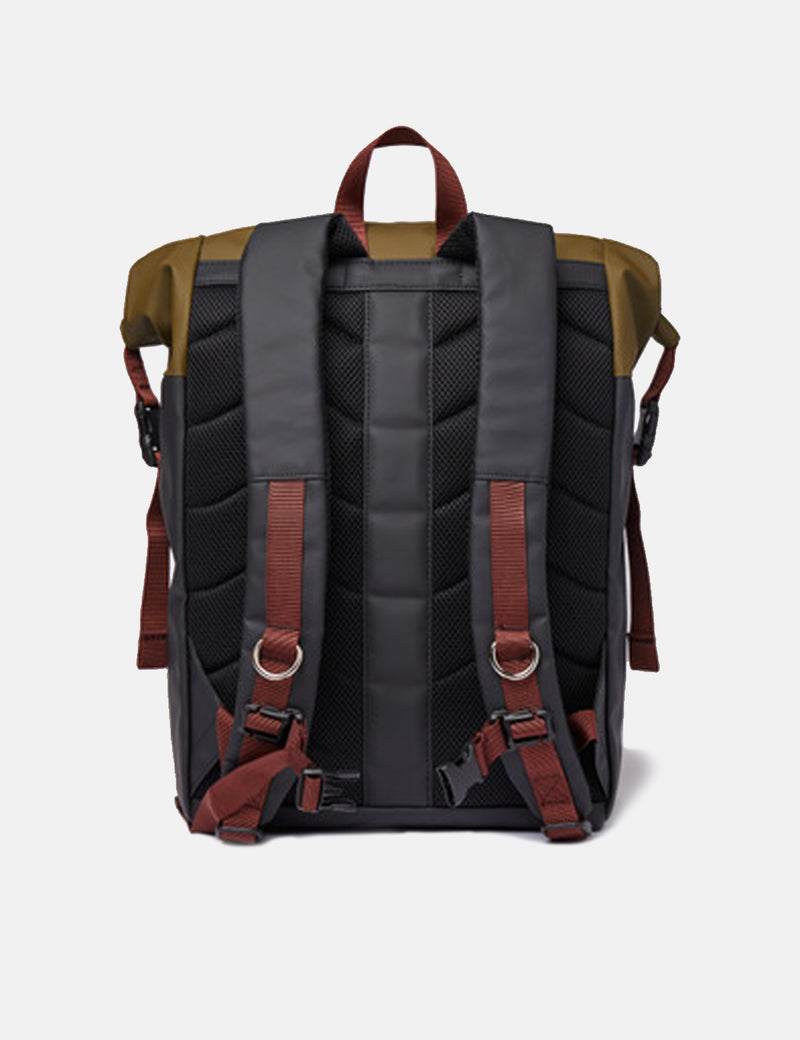Sandqvist Konrad Backpack - Multi Black/Olive Green