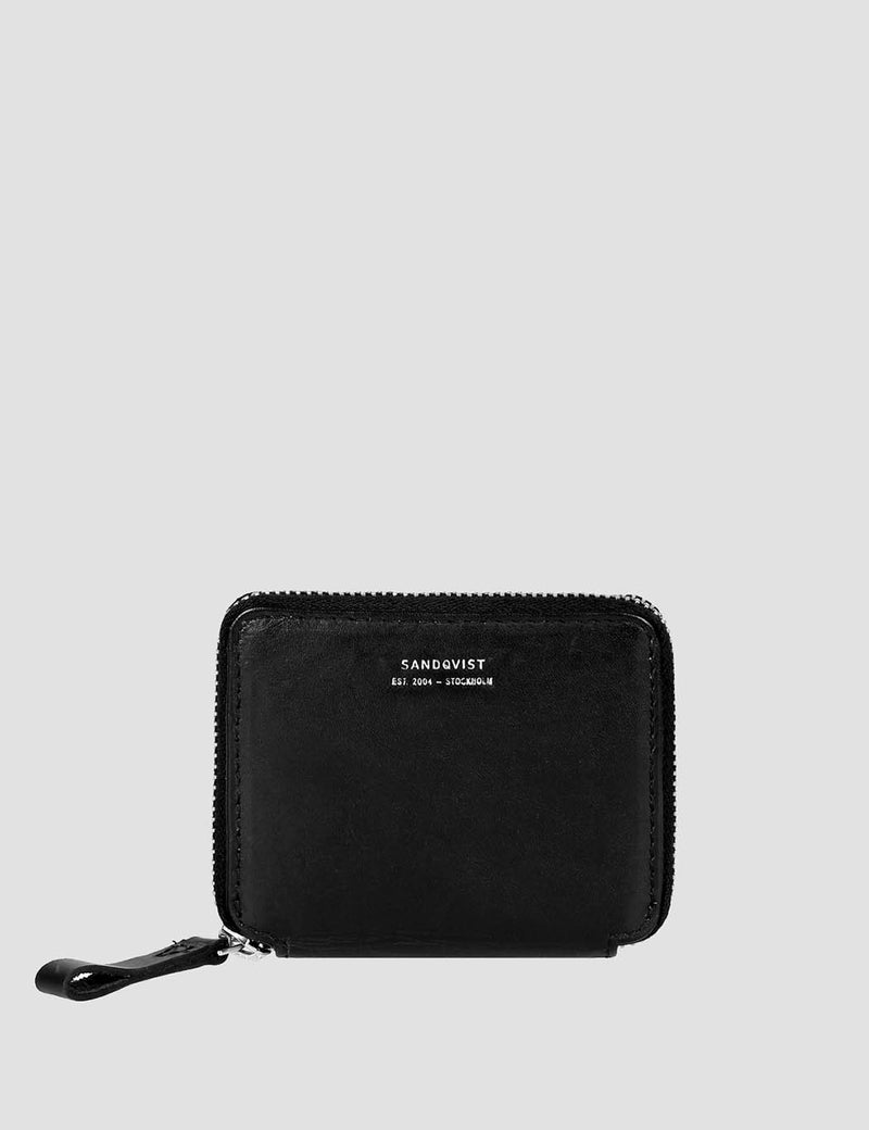 Sandqvist Frida Zip Wallet (Leather) - Black