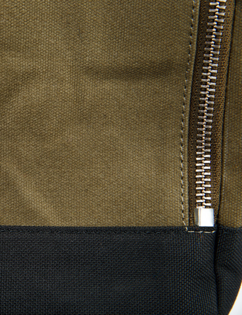 Sandqvist Rolf Rolltop Backpack (Canvas) - Waxed Olive