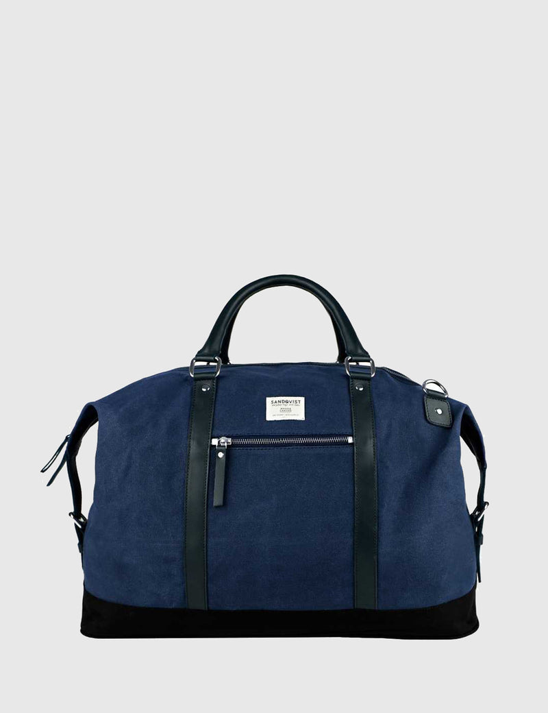 Sac de week-end Sandqvist Jordan - Waxed Blue