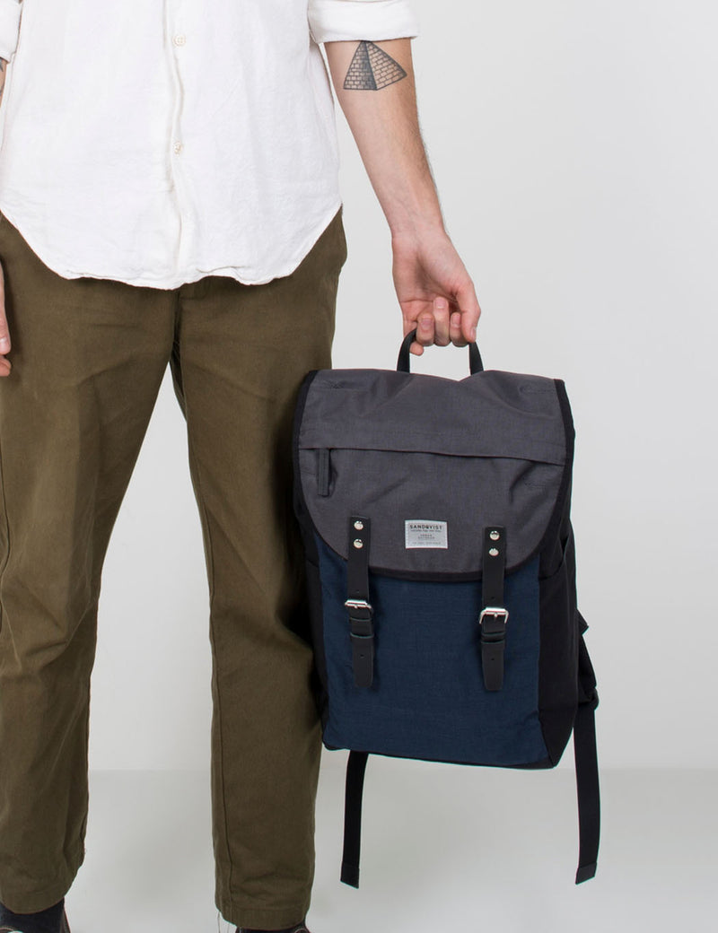 Sac à Dos Sandqvist Hans (Cordura) - Bleu Marine/Multi