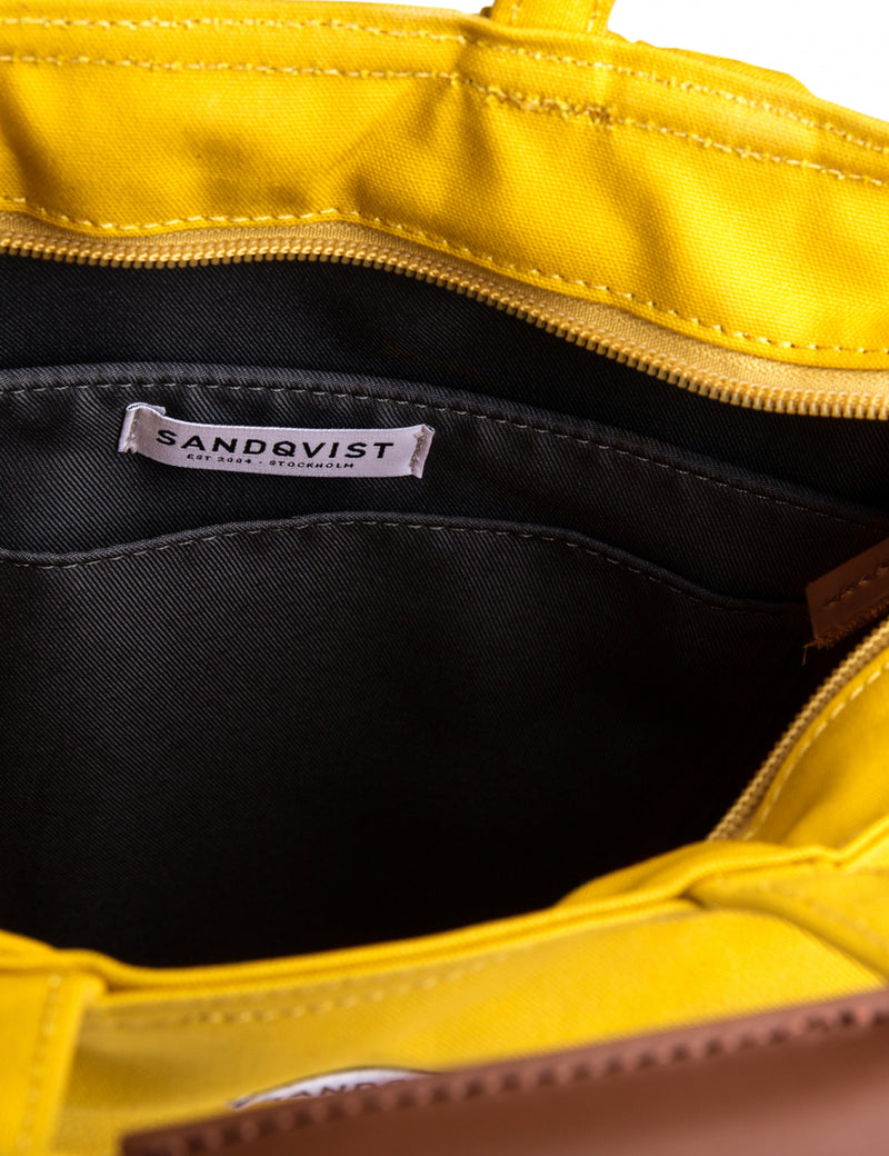 Sandqvist Sasha Tote Bag (Canvas) - Yellow