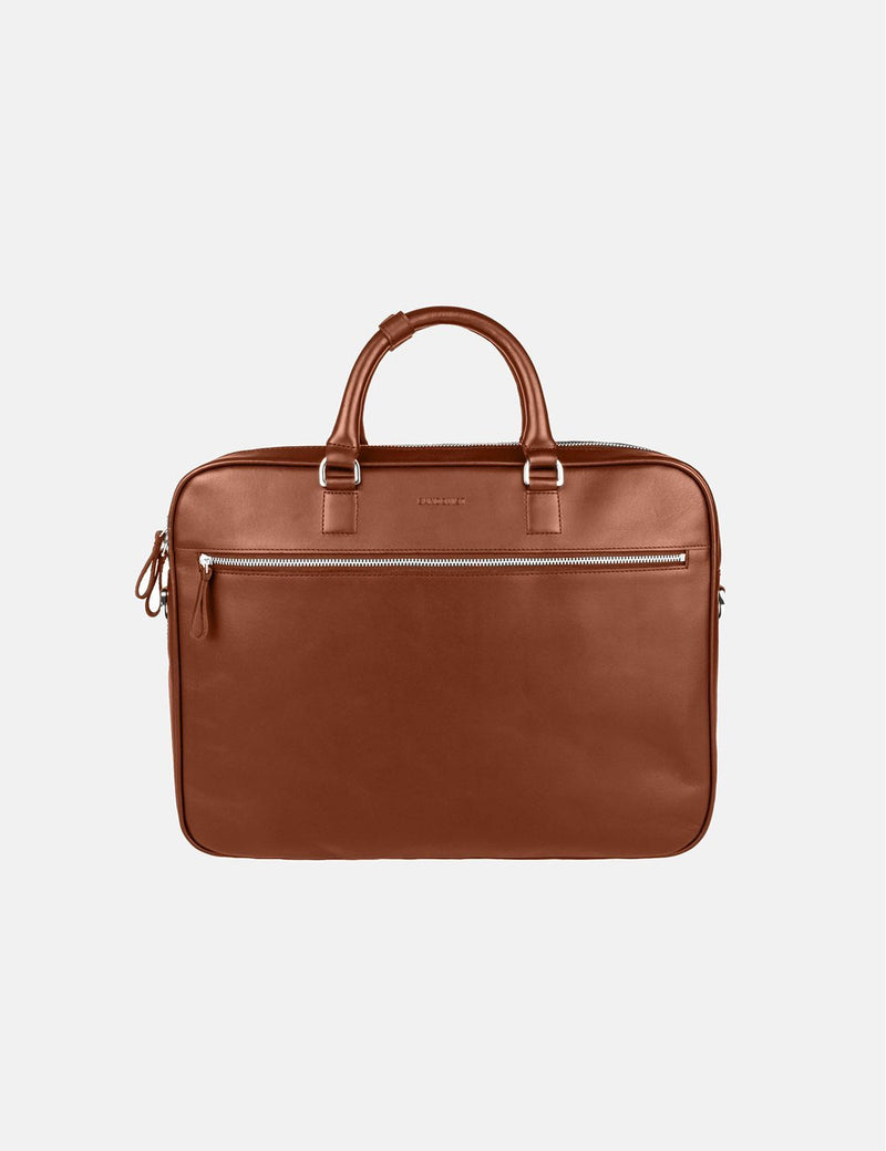 Sandqvist Dag Briefcase (Leather) - Cognac Brown