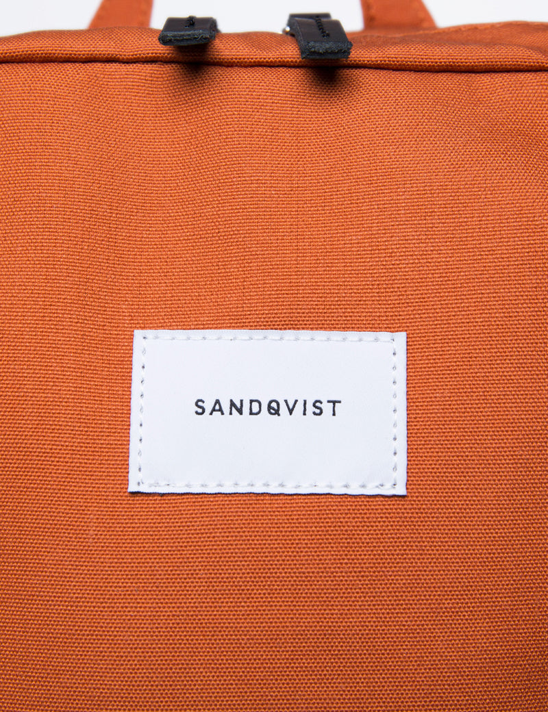 Sandqvist Kim Ground Backpack (Canvas) - Rust Red