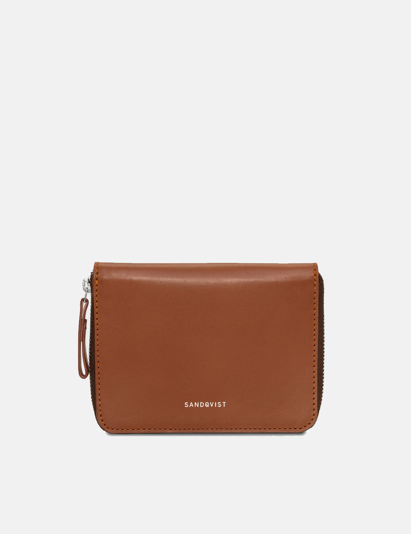 Sandqvist Amanda Wallet (Leather) - Cognac Brown