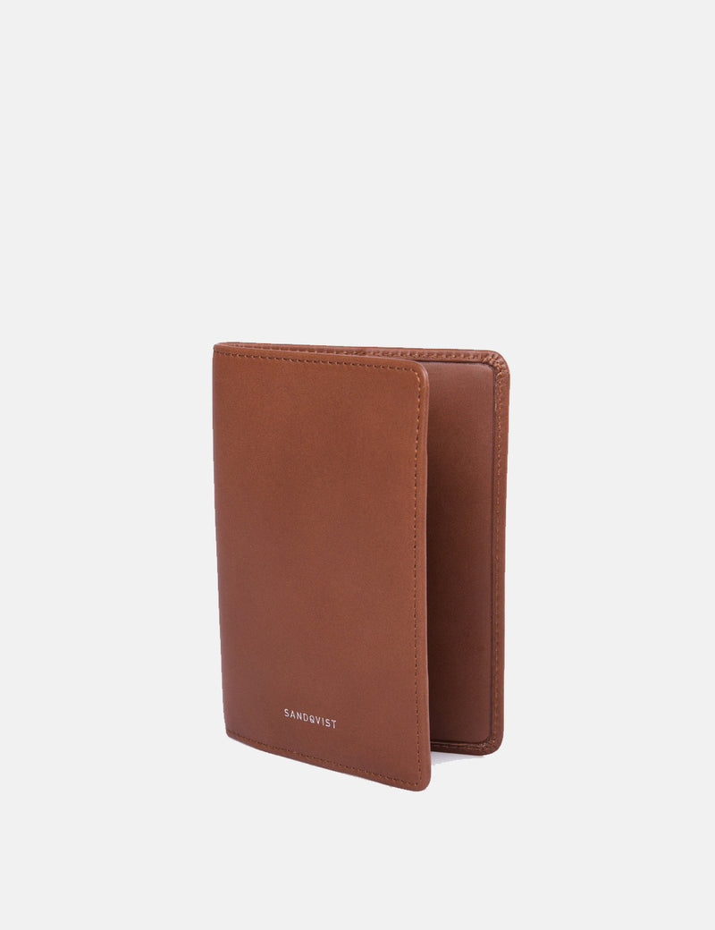Sandqvist Malte Wallet（レザー）-Cognac Brown