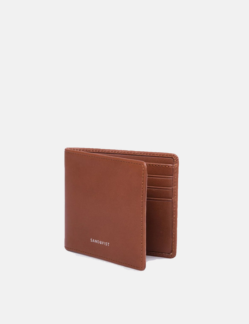 Sandqvist Manfred Wallet（レザー）-コニャックブラウン