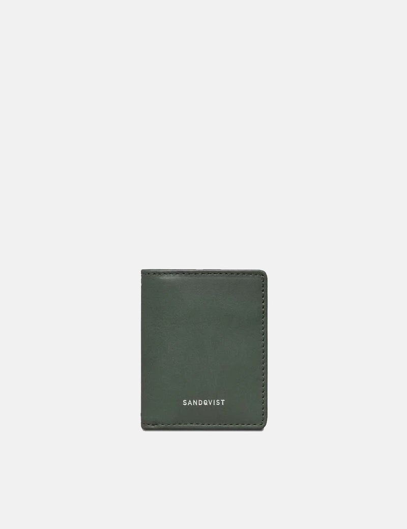 Sandqvist Titus Card Holder (Leather) - Green