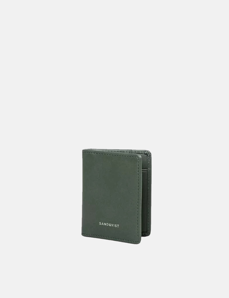 Sandqvist Titus Card Holder (Leather) - Green