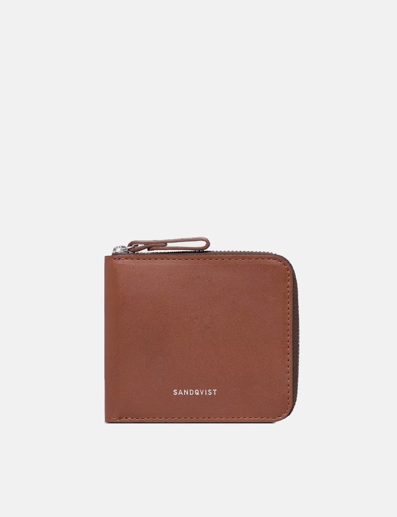 Sandqvist Tyko Wallet（レザー）-コニャックブラウン