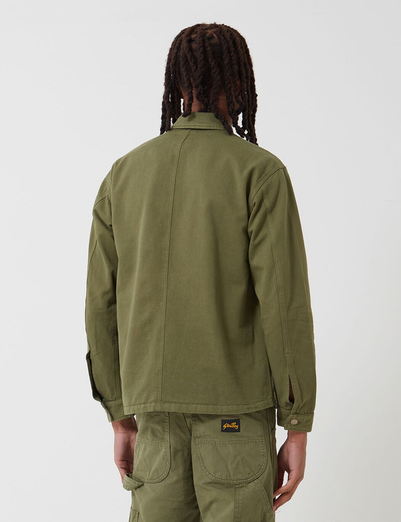 Stan Ray Box Jacket (Overdyed) - Olive Green