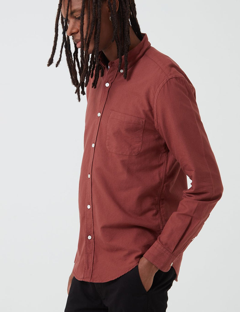 Portuguese Flannel Belavista Shirt - Bordeaux