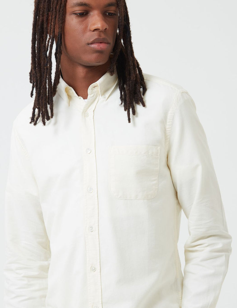 Portuguese Flannel Belavista Shirt - Ivory