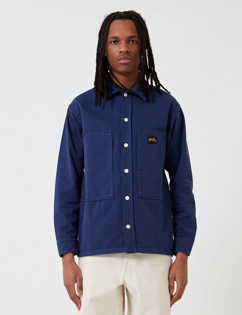 Stan Ray Prison Shirt (Overdyed) - Navy Blue