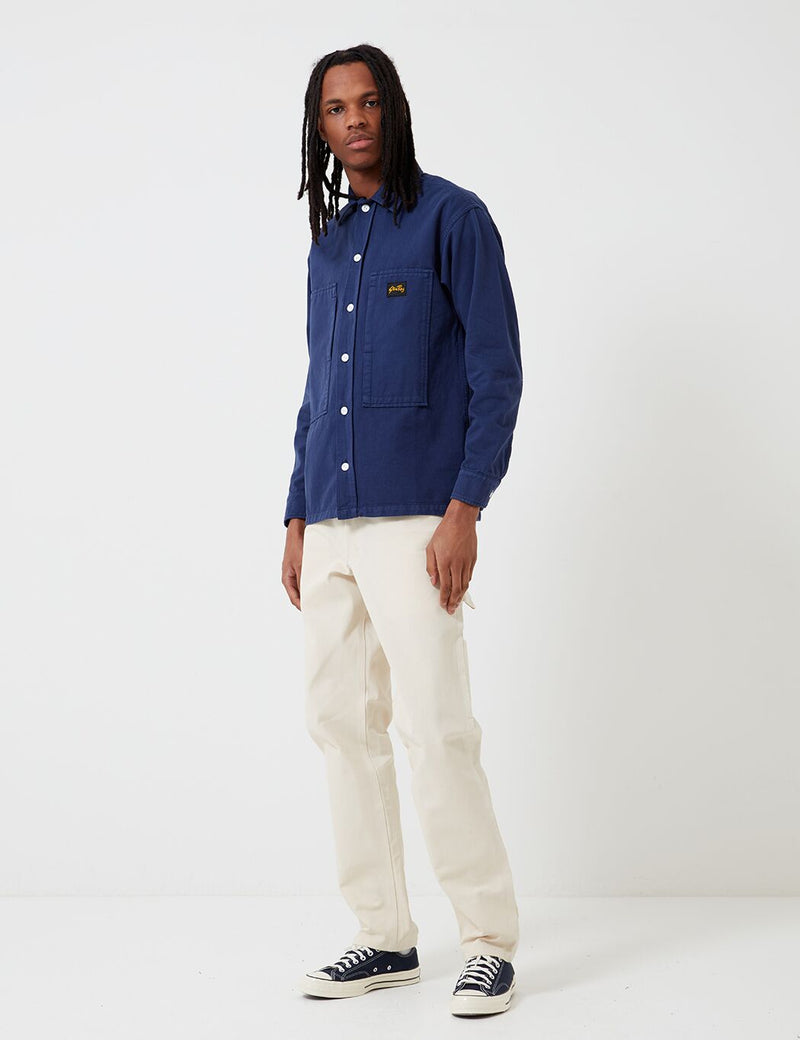 Stan Ray Prison Shirt (Overdyed) - Navy Blue