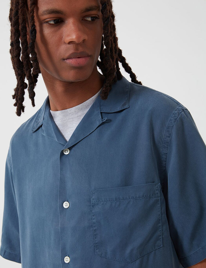 Portuguese Flannel 도그 타운 셔츠-블루