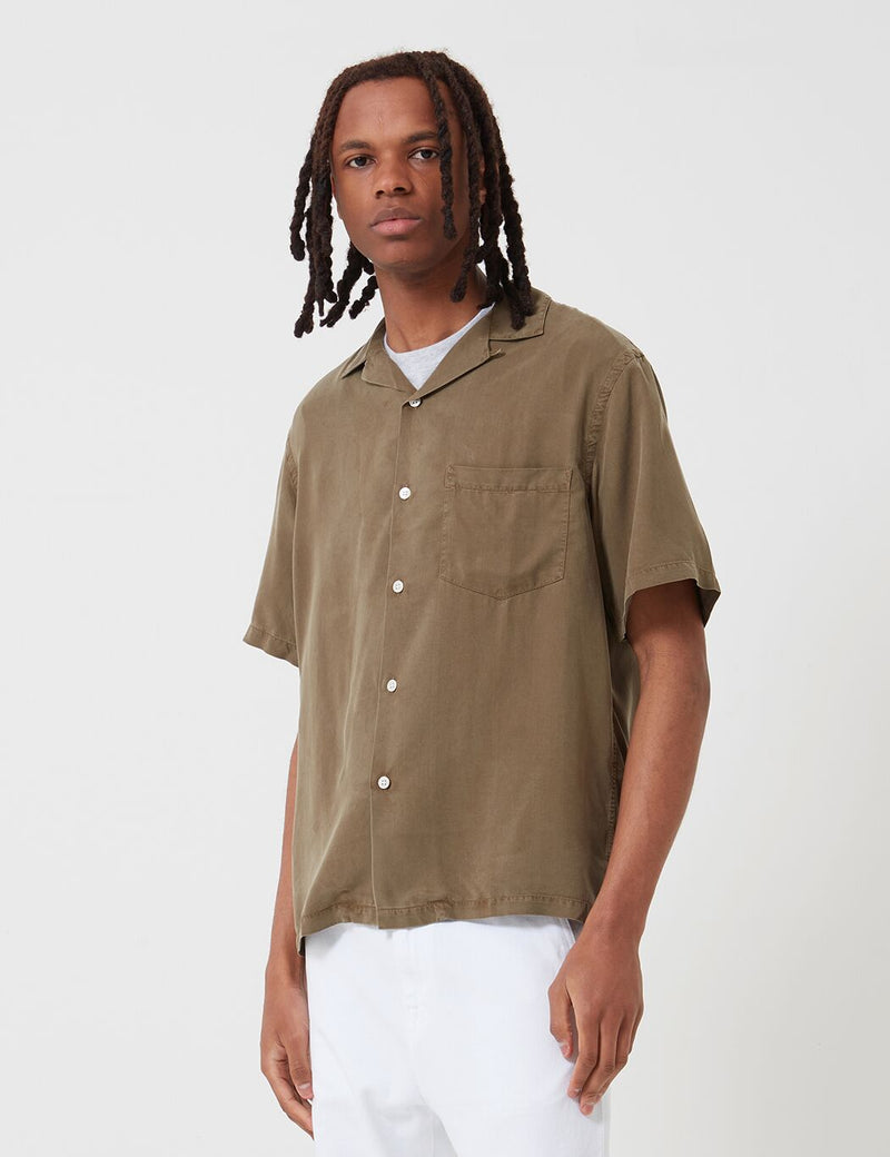 Potuguese Flannel Dogtown Shirt - Olive Green