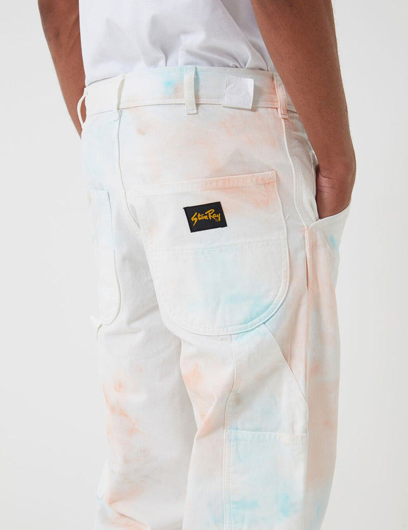 Stan Ray Painter Pant-Coral/Parrott 타이 염료