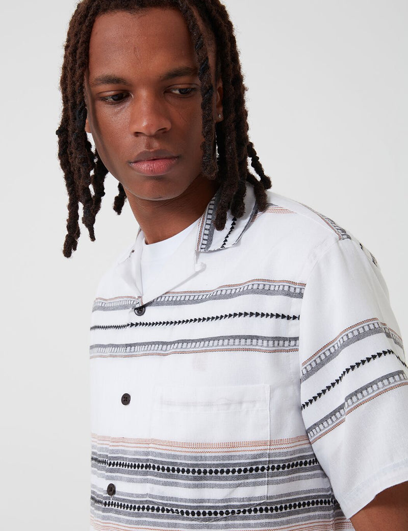 Portuguese Flannel 네이티브 셔츠-화이트