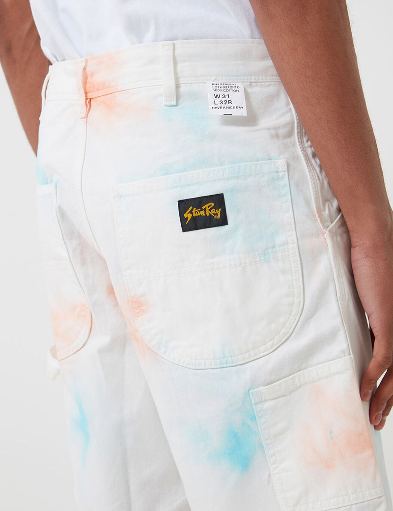Stan Ray 80's Painter Short - Coral/Parrott Tye Dye