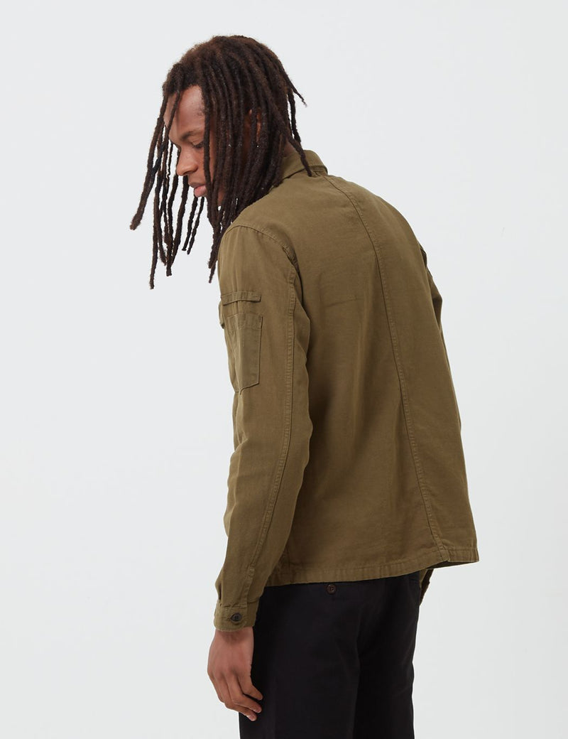 Portuguese Flannel Champ Jacket - Olive