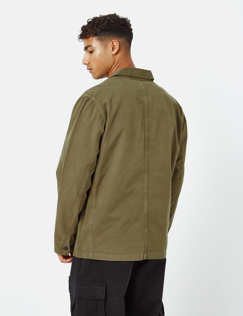 Veste Labura Portuguese Flannel Portugaise (Coton) - Vert Olive