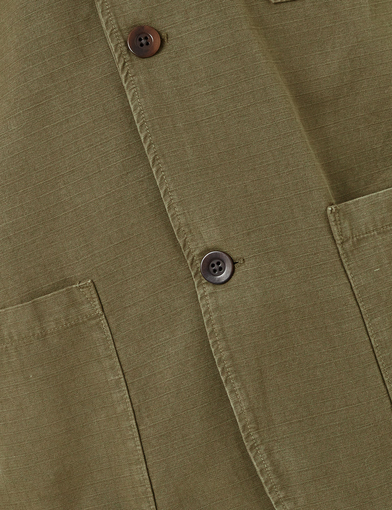 Veste Labura Portuguese Flannel Portugaise (Coton) - Vert Olive