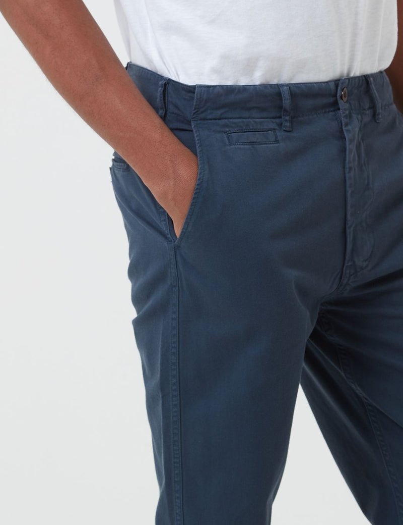 Portuguese Flannel Labura Trousers - Navy Blue
