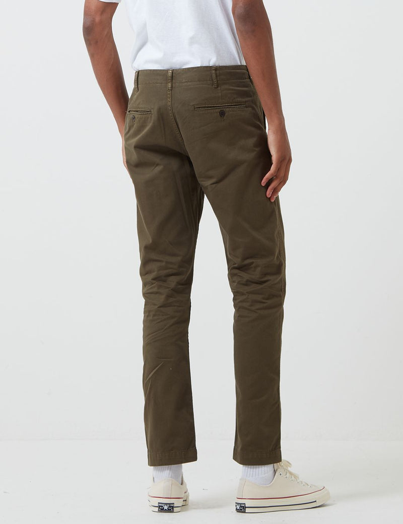 Portuguese Flannel Labura Trousers - Olive Green