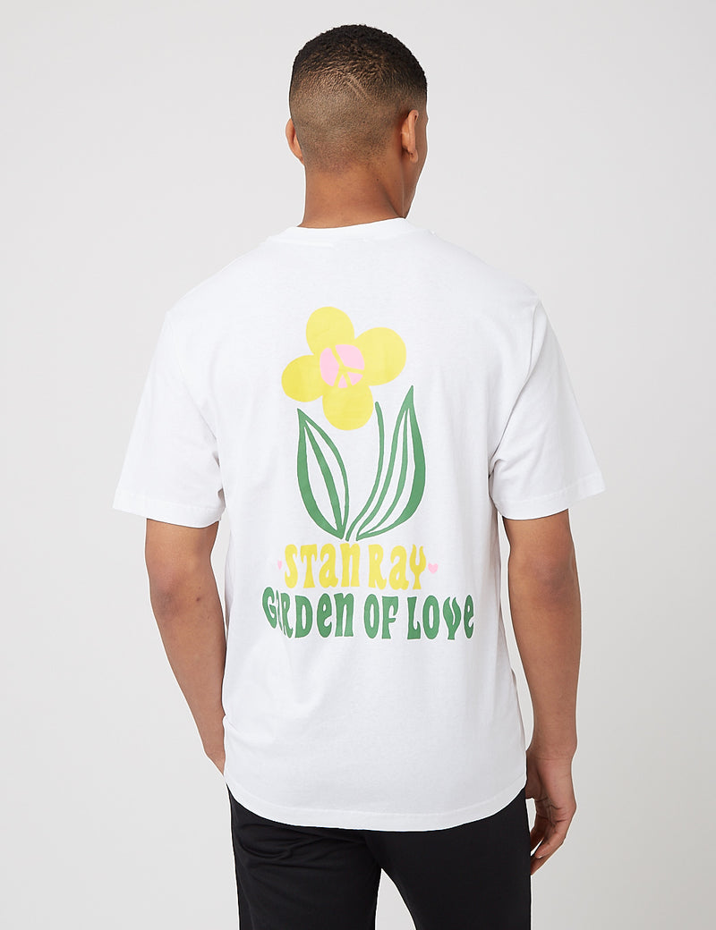 T-Shirt Stan Ray Garden - Blanc