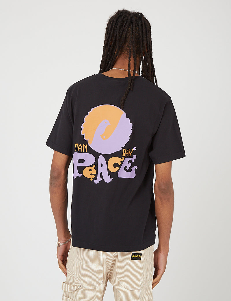T-Shirt Stan Ray Peace - Noir
