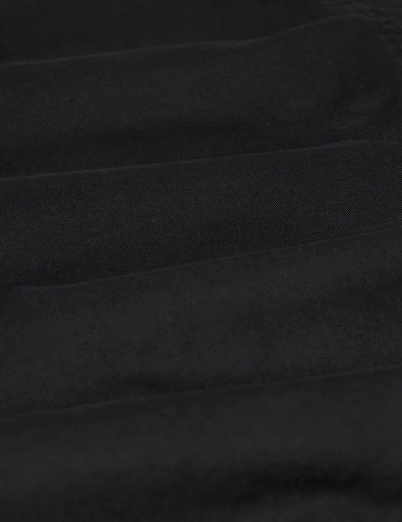 Pantalon Wax London Pleat (Relaxed/Antill) - Noir