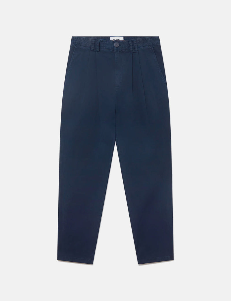 Pantalon Wax London Pleat (Relaxed/Antill) - Bleu Marine