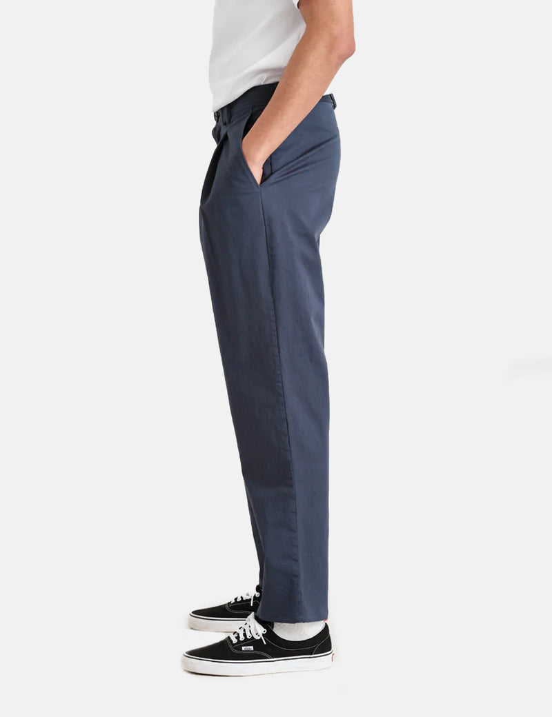 Pantalon Wax London Pleat (Relaxed/Antill) - Bleu Marine